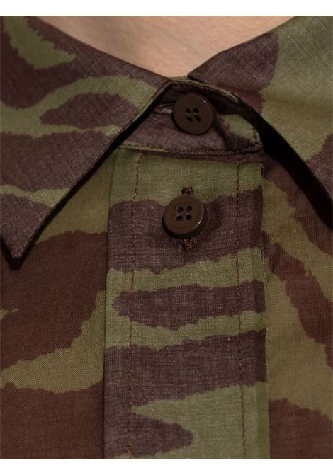 Brown zebra-print shirt The Attico - women THE ATTICO | 250WCH00015CCC082PR997